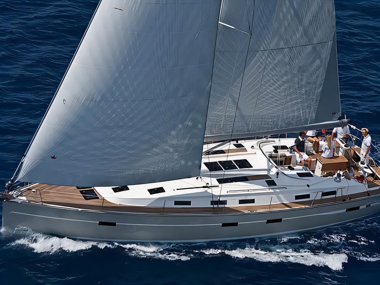Bavaria 50 Cruiser sailing yacht for charter from Punat, Krk / Marina Punat Istria / Kvarner sailing area Croatia