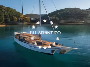 Exterior overview of Gulet gulet or cruiser for charter from Split Port in the Split sailing area Croatia