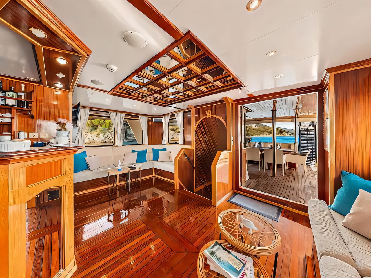 Layout of Motoryacht Korab motoryacht with 6 cabins Croatia yacht charter