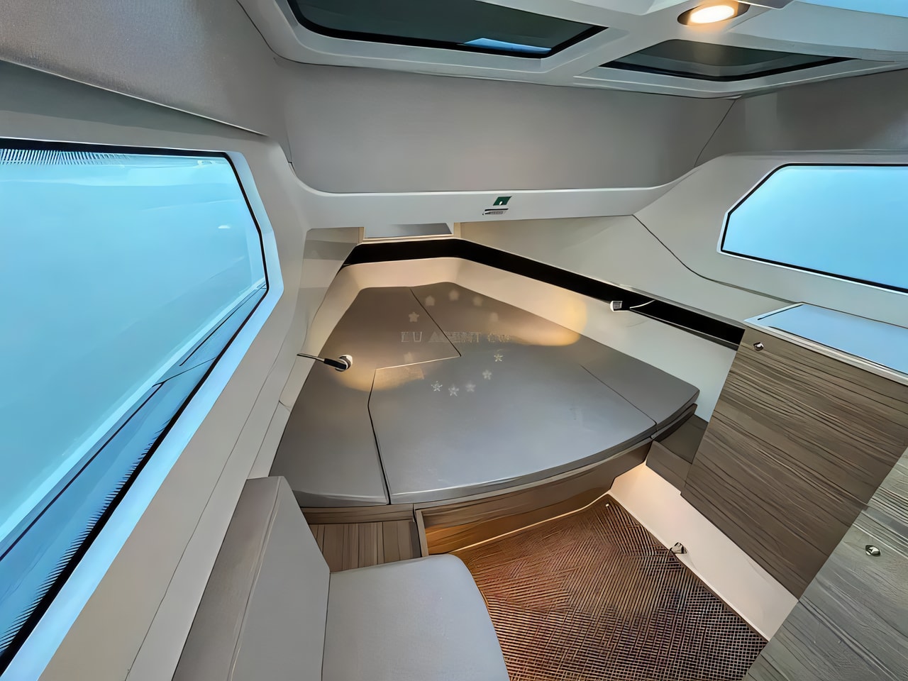 Interior of Saxdor 320 GTO motor boat with 1 cabins Croatia yacht charter