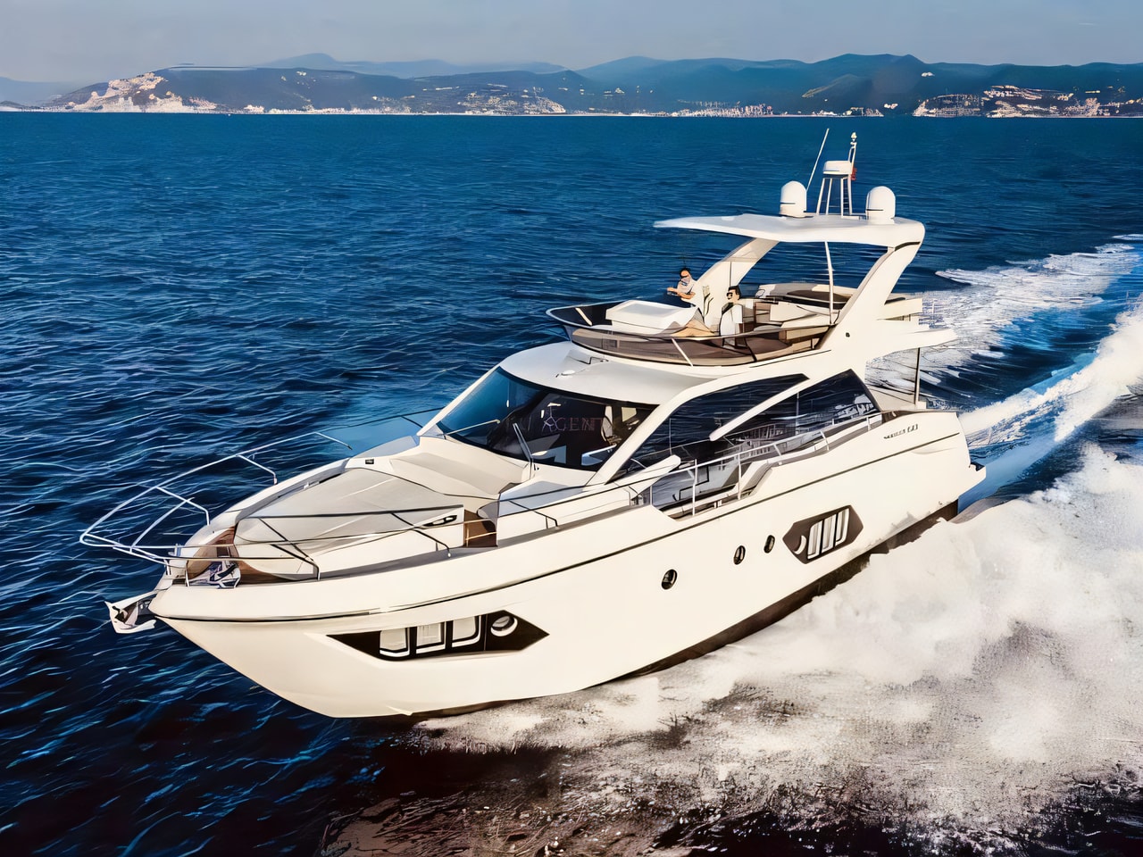 Absolute 50 motor yacht for charter from Seget Donji / Marina Baotic Split sailing area Croatia
