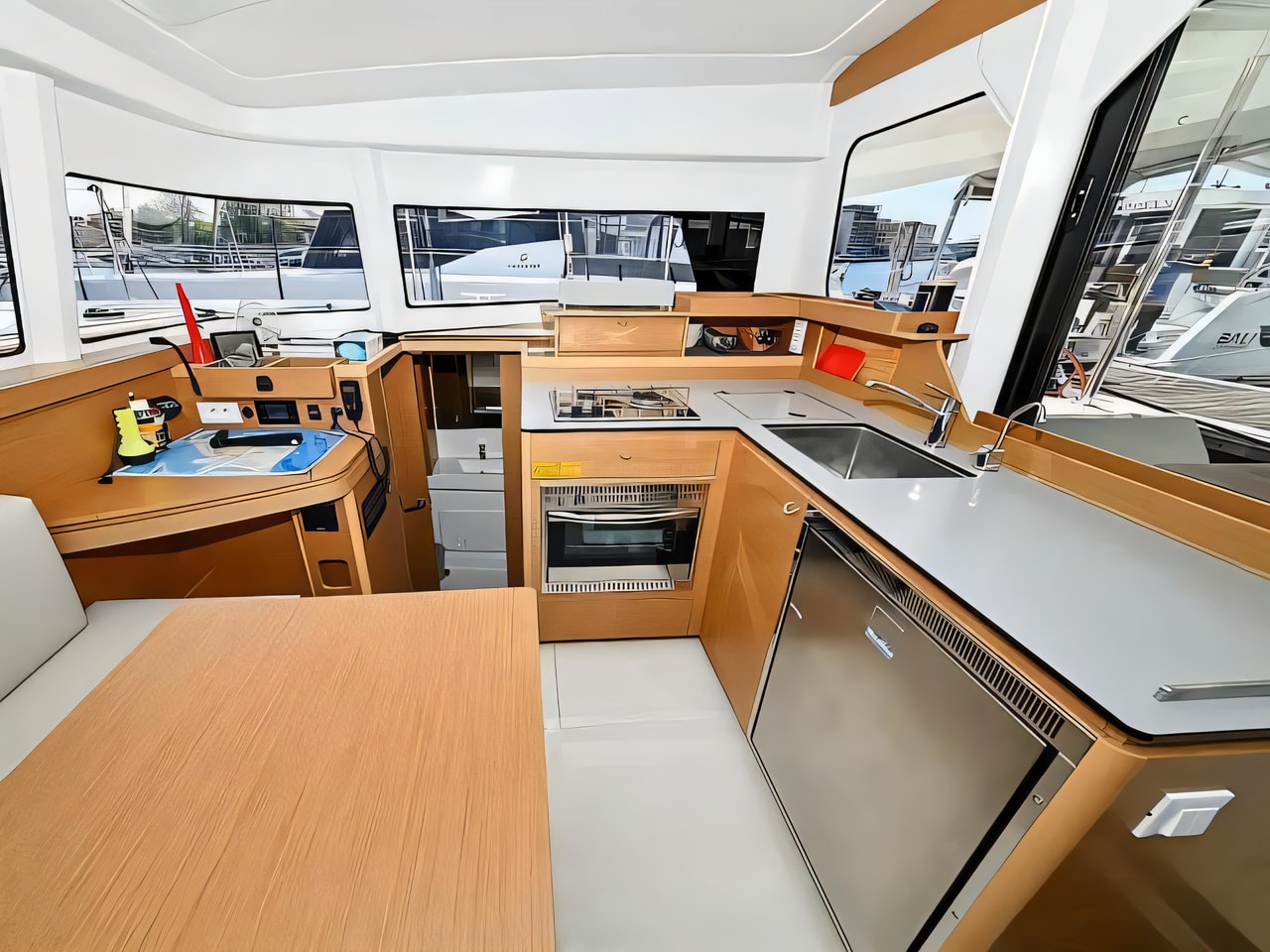 Layout of Excess 11 (6 cab.) catamaran with 6 cabins Croatia yacht charter
