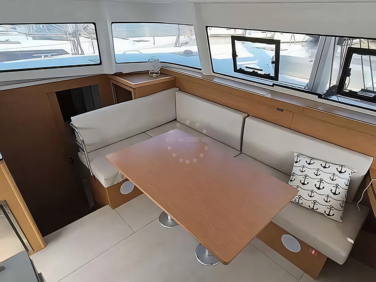 Layout of Excess 11 (6 cab.) catamaran with 6 cabins Croatia yacht charter