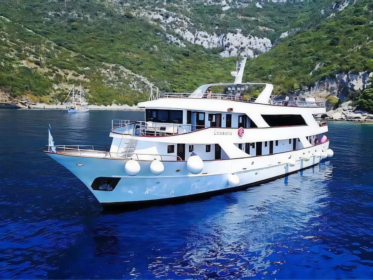 Motoryacht motor yacht for charter from Trogir City Port Split sailing area Croatia