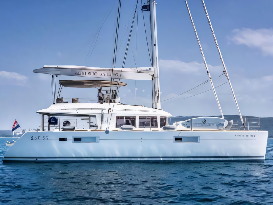 Lagoon 560 S2 catamaran for charter from Kastel Gomilica / Marina Kastela Split sailing area Croatia