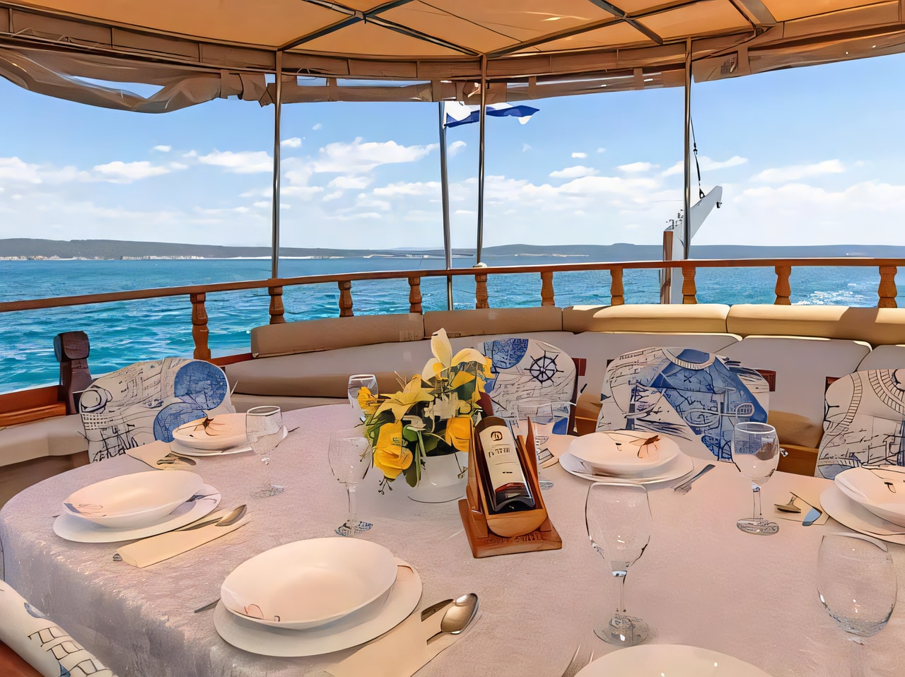 Interior of Gulet gulet or cruiser with 5 cabins Croatia yacht charter