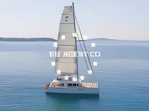 Exterior overview of Lagoon 560 catamaran for charter from Adriatic Croatia
