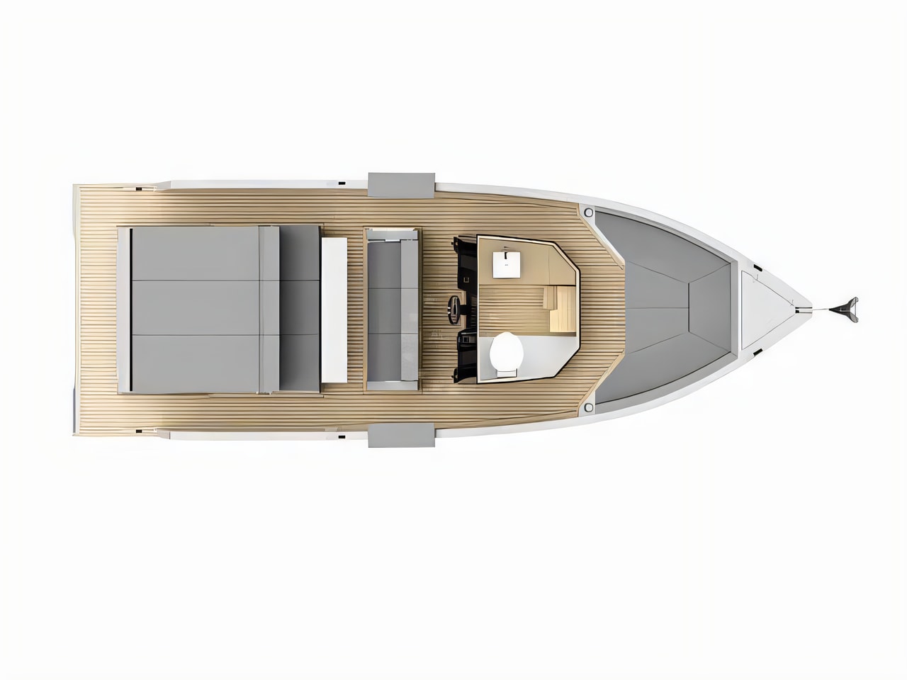 Interior of De Antonio D28 Open motor boat with 1 cabins Croatia yacht charter