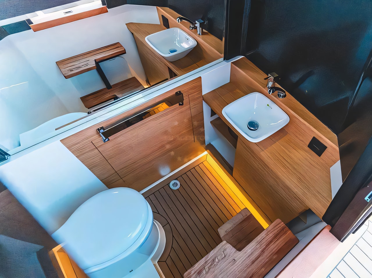 Layout of De Antonio D28 Open motor boat with 1 cabins Croatia yacht charter