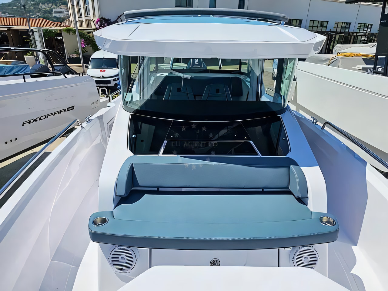 Interior of Axopar 29 XC Cross Cabin motor boat with 1 cabins Croatia yacht charter