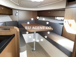 Layout of Bavaria S29+ motor boat with 1 cabins Croatia yacht charter