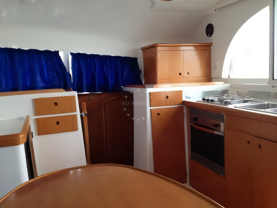 Interior of Lagoon 380 S2 catamaran with 4 cabins Croatia yacht charter