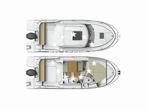 Interior of Antares 8 OB motor boat with 2 cabins Croatia yacht charter
