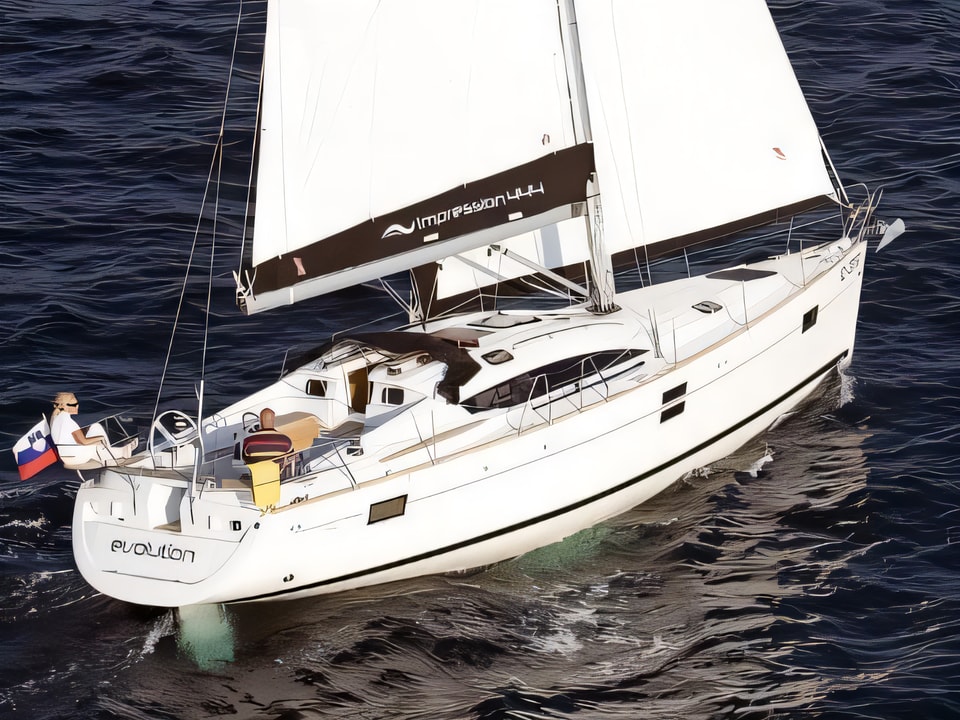 Elan 444 Impression sailing yacht for charter from Trogir / SCT Marina Trogir Split sailing area Croatia