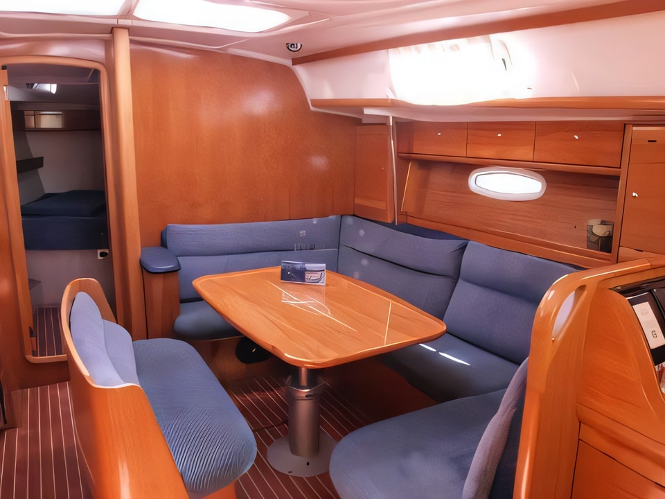 Interior of Bavaria 42 sail boat with 3 cabins Croatia yacht charter