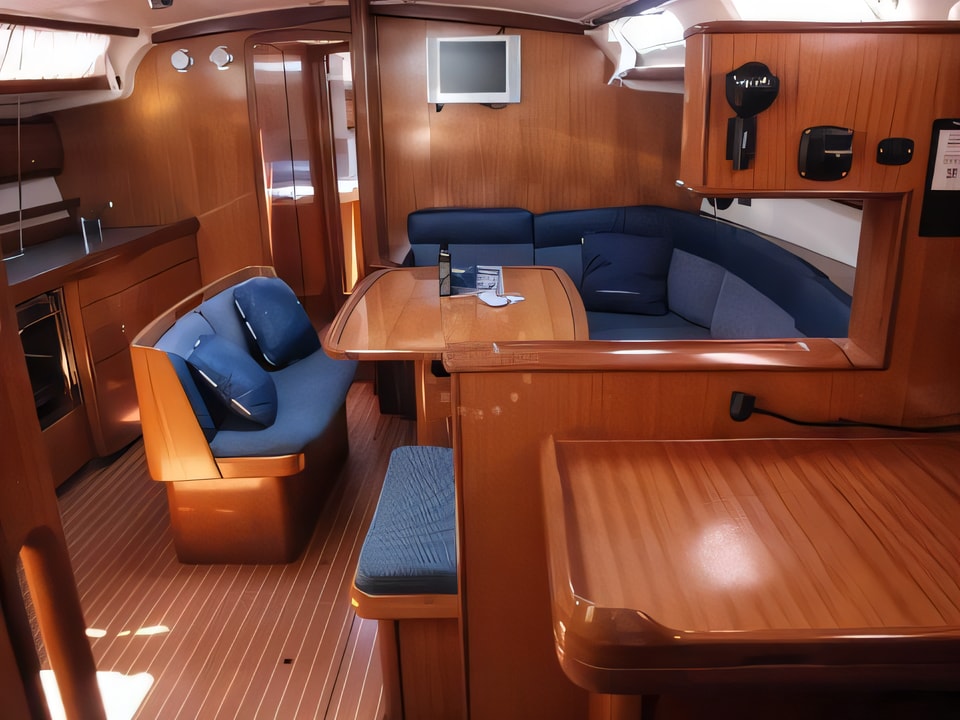 Interior of Bavaria 44 sail boat with 4 cabins Croatia yacht charter