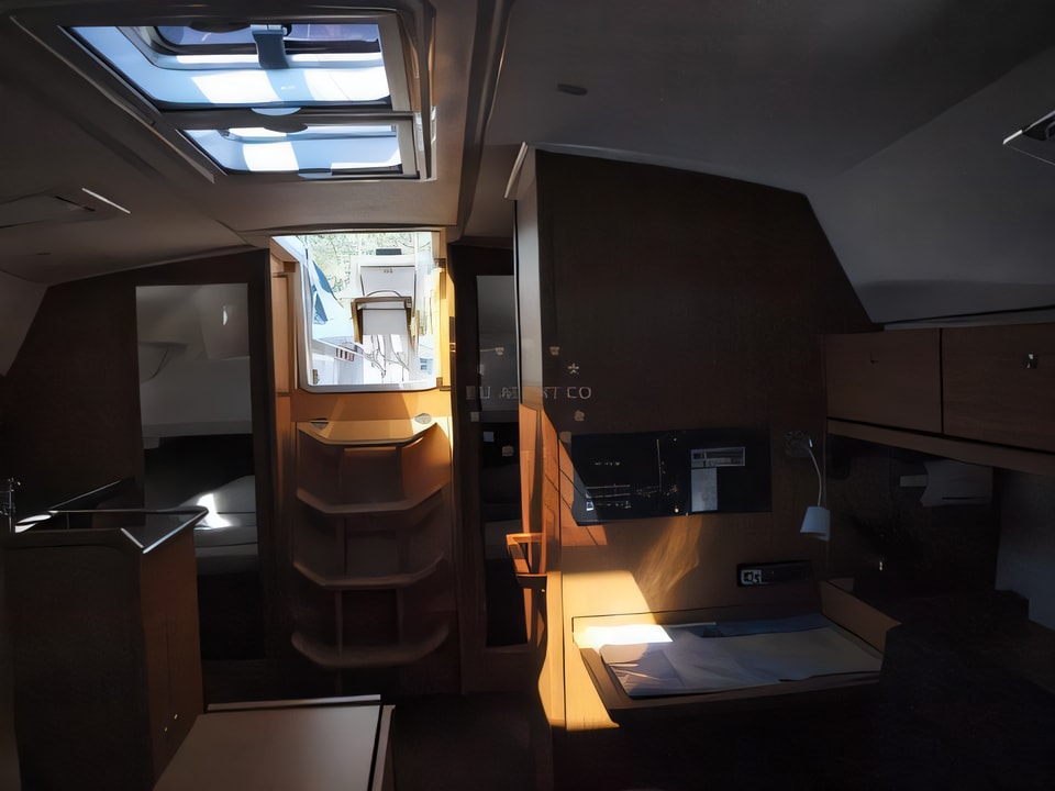 Interior of Bavaria 36 sail boat with 3 cabins Croatia yacht charter