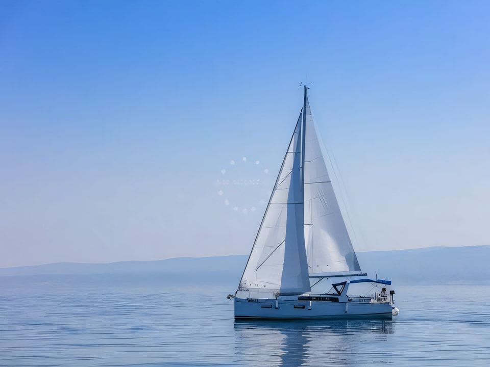 Exterior overview of Beneteau Oceanis 38.1 sail boat for charter from Split ACI Marina in the Split sailing area Croatia