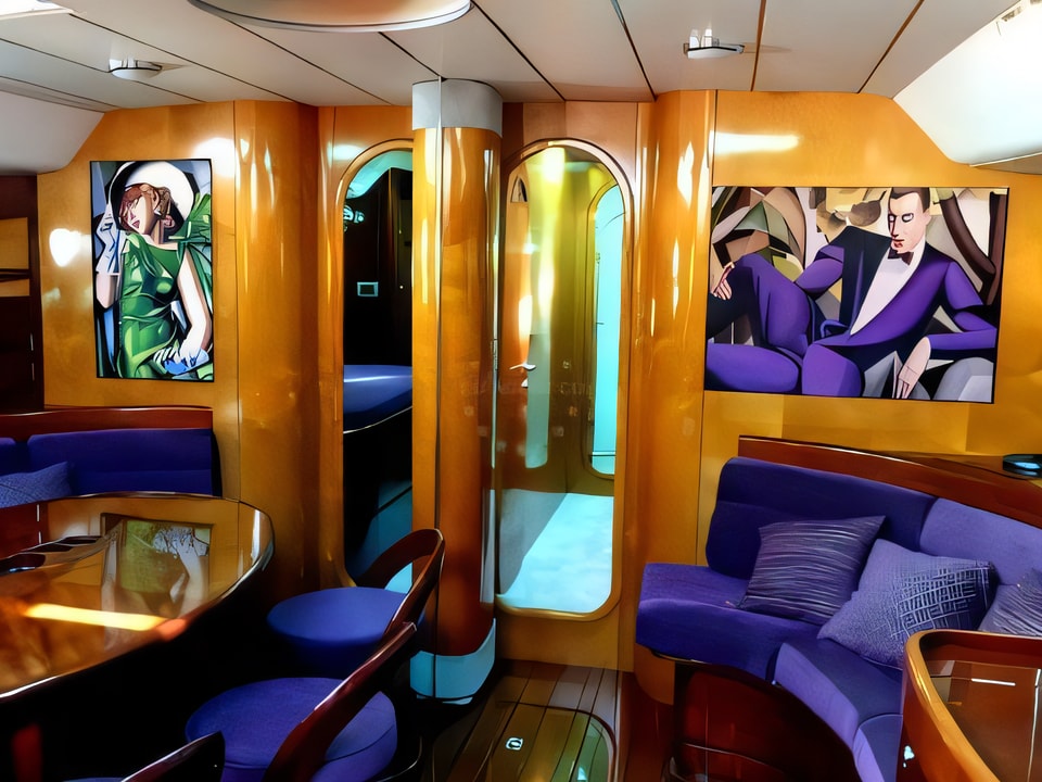 Interior of Beneteau 62 sail boat with 4 cabins Croatia yacht charter