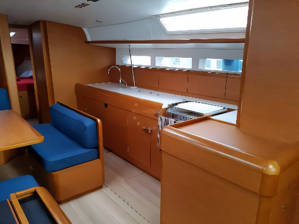 Interior of Sun Odyssey 519 5+1cab. sail boat with 6 cabins Croatia yacht charter