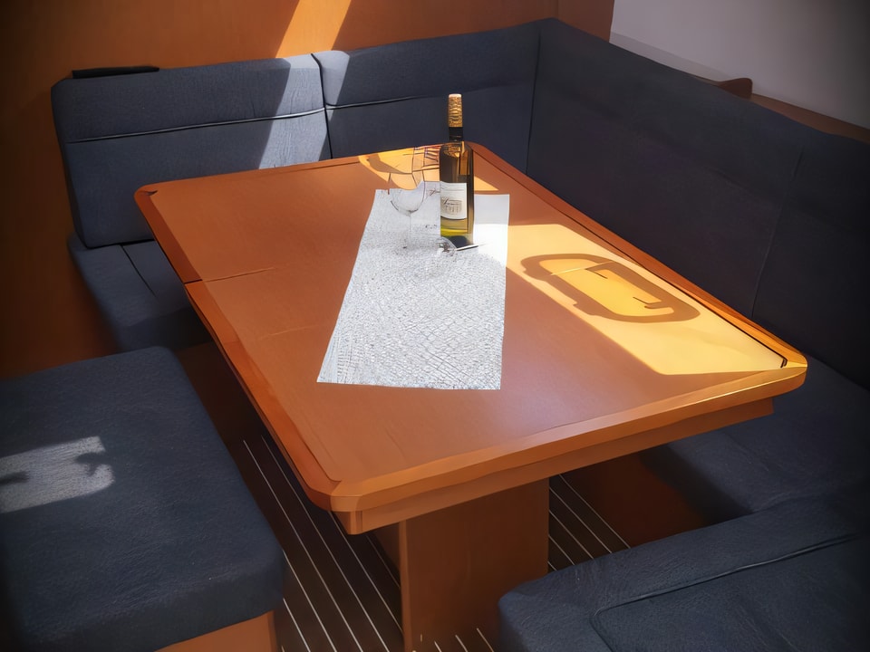 Interior of Bavaria Cruiser 46 sail boat with 4 cabins Croatia yacht charter