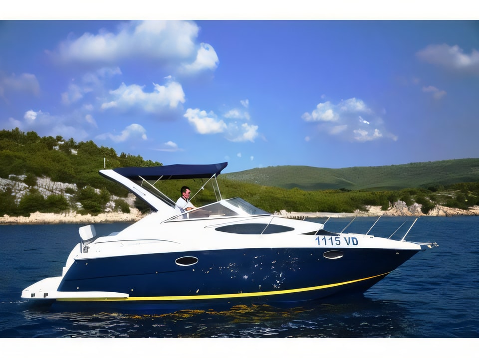 Regal Commodore 2860 (1115 VD) motor boat for charter in Tribunj, Sibenik, Croatia