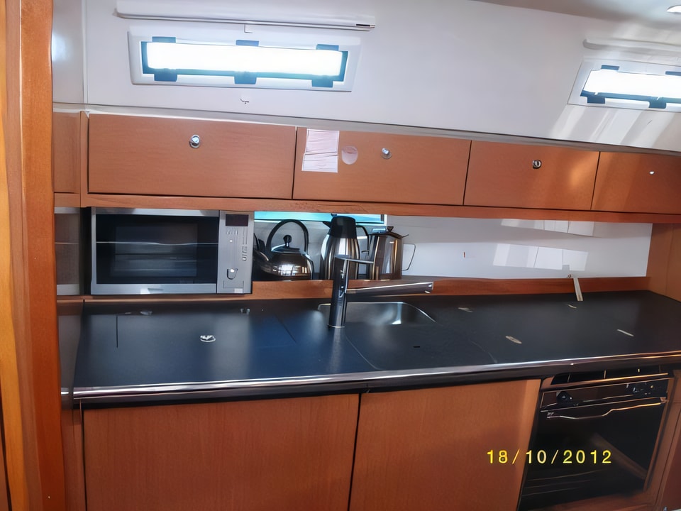 Interior of Bavaria 40 CN sail boat with 3 cabins Croatia yacht charter