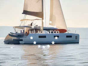 Exterior overview of Lagoon 46 NEW catamaran for charter from SCT Marina Trogir in the Split sailing area Croatia