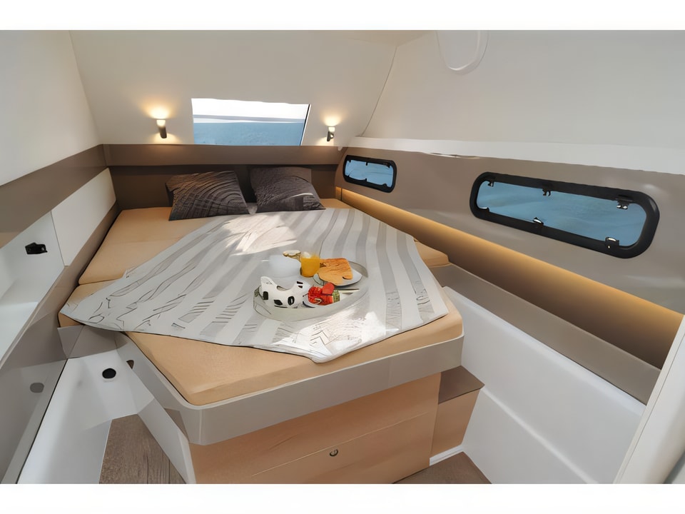 Interior of Bali 4.1 catamaran with 6 cabins Croatia yacht charter