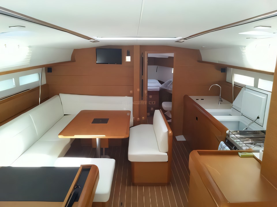 Interior of Sun Odyssey 509 Owner sail boat with 4 cabins Croatia yacht charter