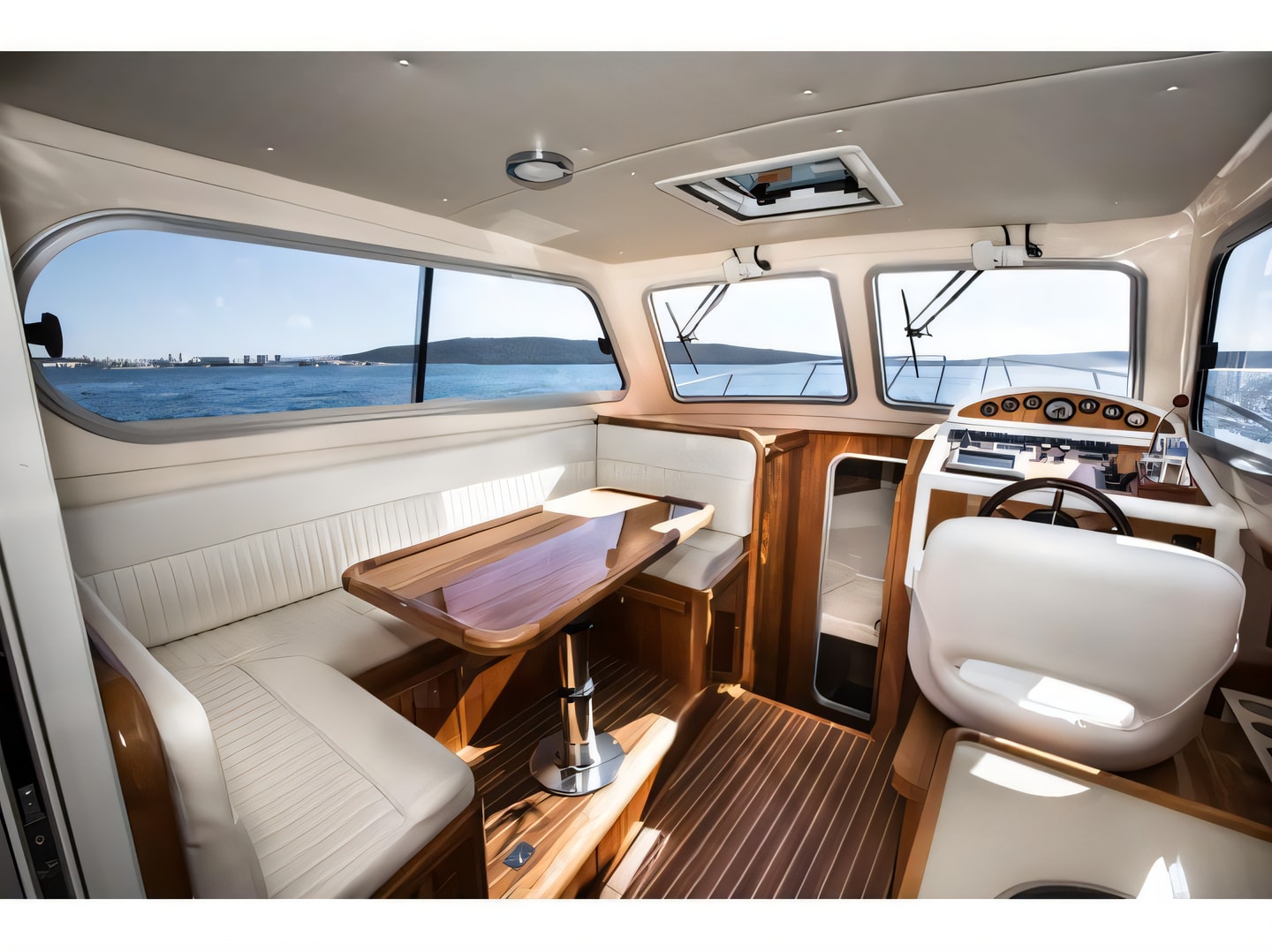Damor 980 Fjera yacht layout 2 cabins Croatia charter