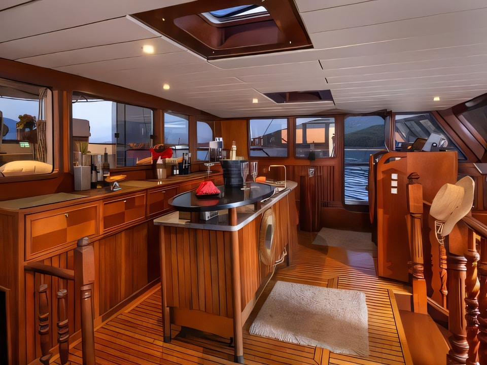 Interior of Gulet Summer Princess gulet or cruiser with 5 cabins Croatia yacht charter