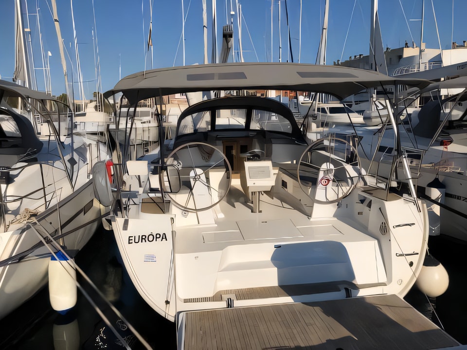 Exterior overview of Bavaria Cruiser 46 sail boat for charter from Zadar Marina Zadar in the Zadar sailing area Croatia