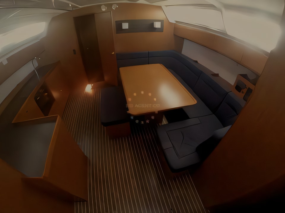 Interior of Bavaria Cruiser 46 sail boat with 4 cabins Croatia yacht charter