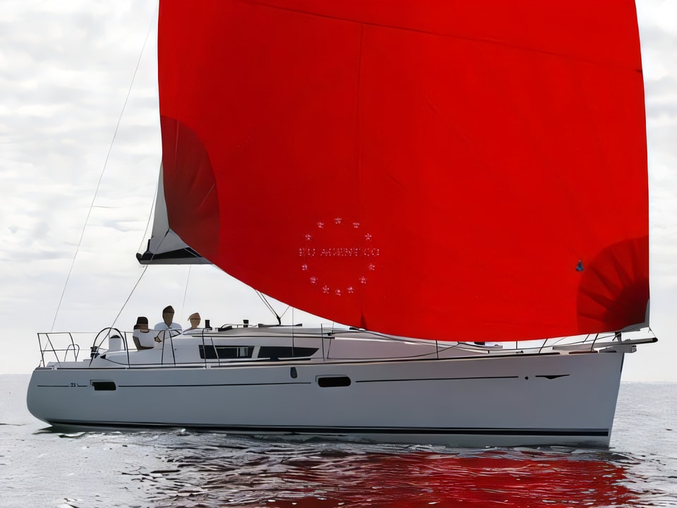 Exterior overview of Sun Odyssey 39i sail boat for charter from Zadar Marina Zadar in the Zadar sailing area Croatia