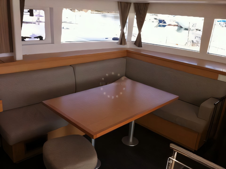 Interior of Lagoon 450 catamaran with 6 cabins Croatia yacht charter