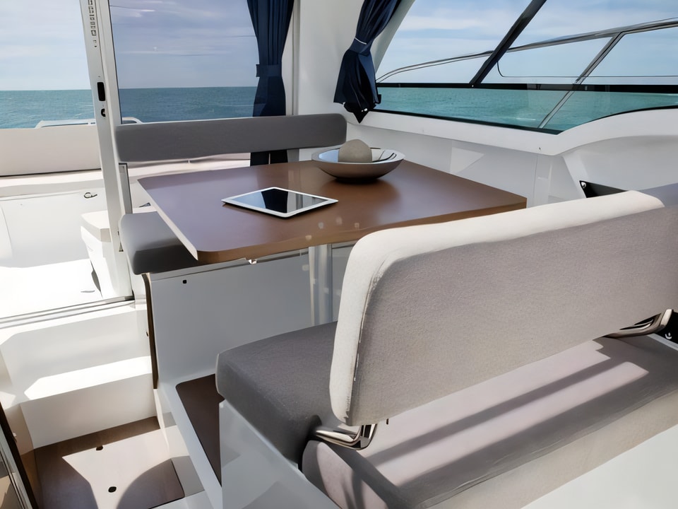 Interior of Beneteau Antares 8 OB motor boat with 1 cabins Croatia yacht charter