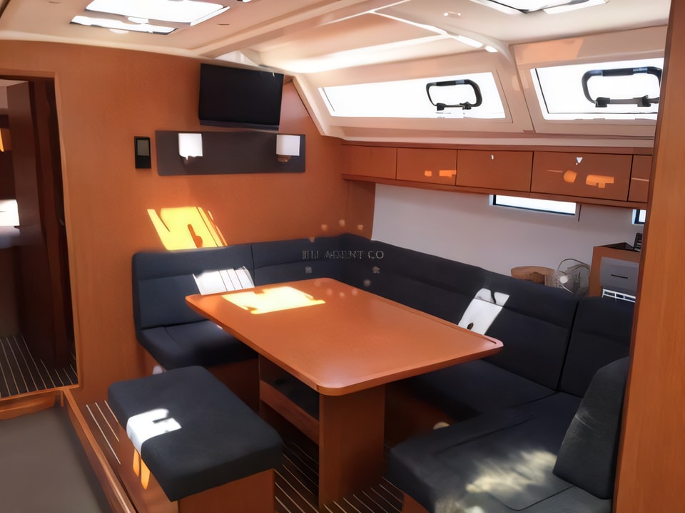 Interior of Bavaria Cruiser 46 sail boat with 4 cabins Croatia yacht charter