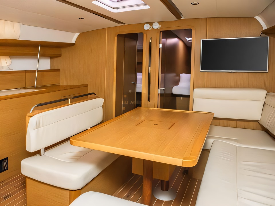 Interior of Sun Odyssey 49i sail boat with 4 cabins Croatia yacht charter