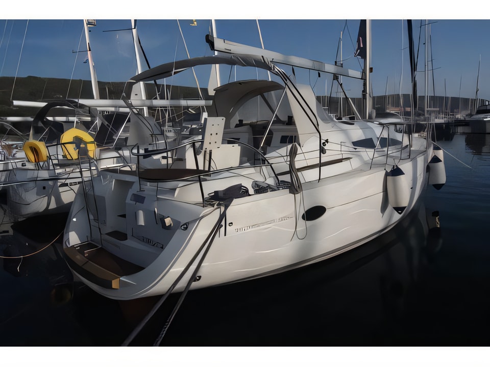 Elan 384 Impression sailing yacht for charter from Punat, Krk / Marina Punat Istria / Kvarner sailing area Croatia