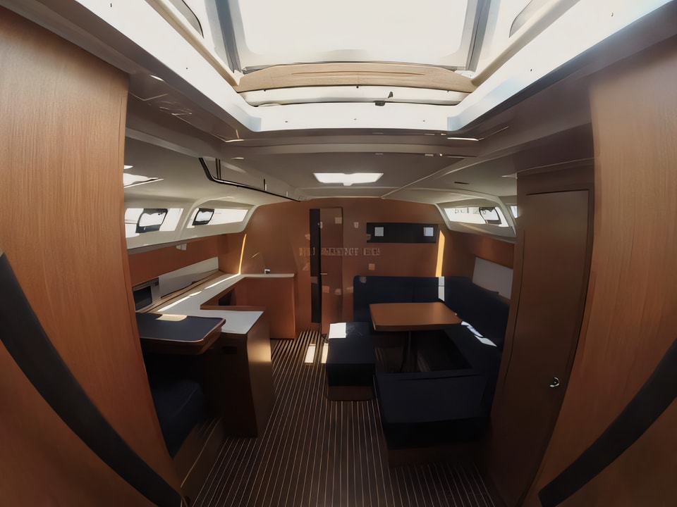 Interior of Bavaria Cruiser 51 sail boat with 5 cabins Croatia yacht charter