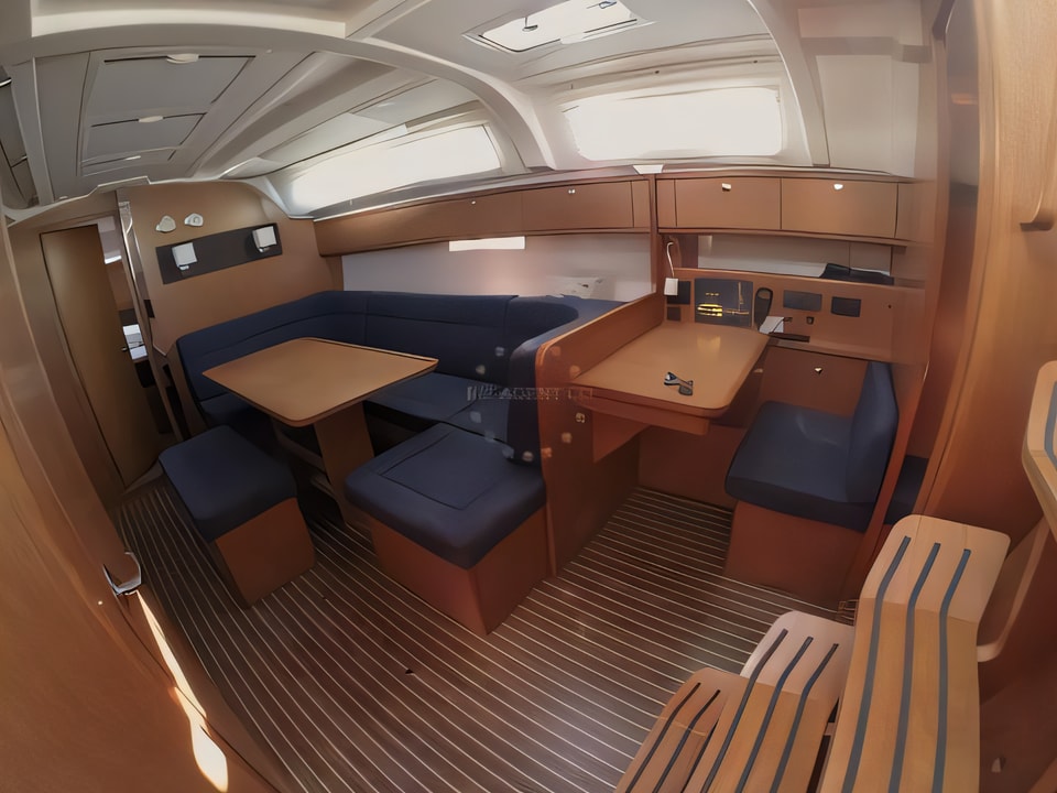 Interior of Bavaria Cruiser 41 sail boat with 3 cabins Croatia yacht charter
