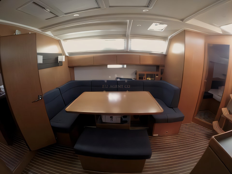 Interior of Bavaria Cruiser 46 sail boat with 4 cabins Croatia yacht charter