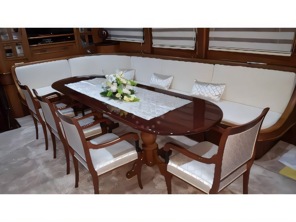 Interior of DOLCE VITA gulet or cruiser with 5 cabins Croatia yacht charter