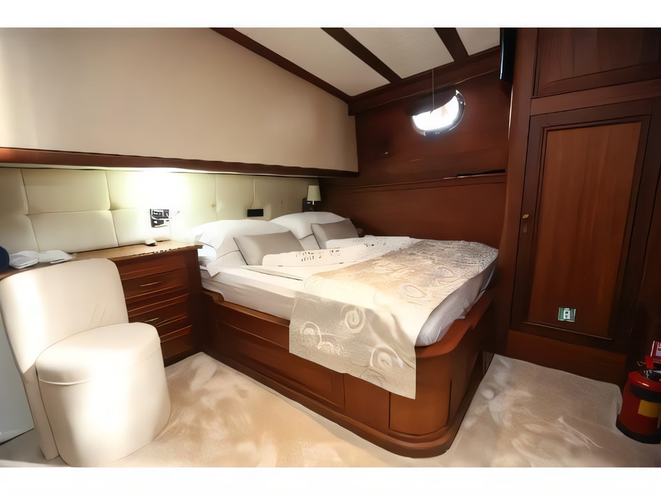 Layout of DOLCE VITA gulet or cruiser with 5 cabins Croatia yacht charter