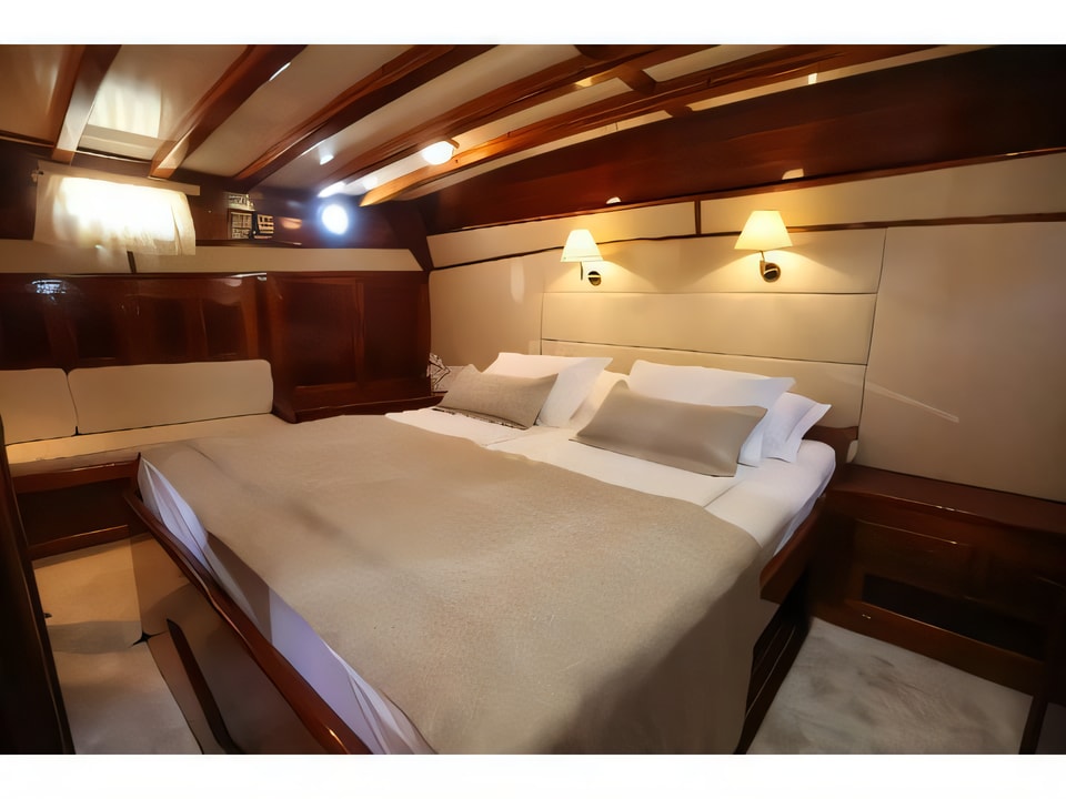 Interior of KADENA gulet or cruiser with 6 cabins Croatia yacht charter