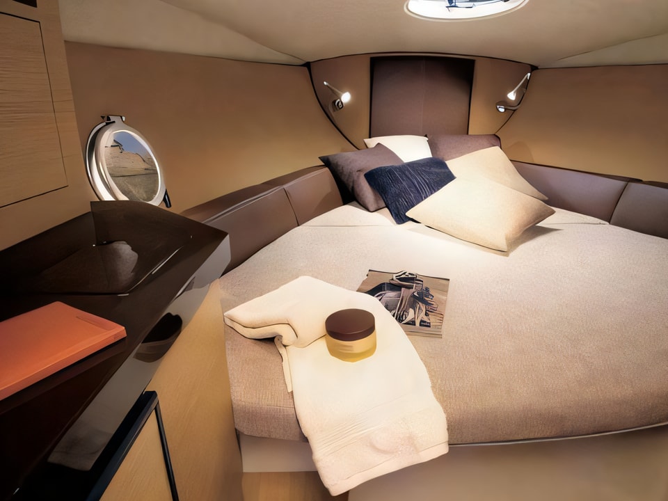 Interior of Sessa Marine S26 motor boat with 1 cabins Croatia yacht charter