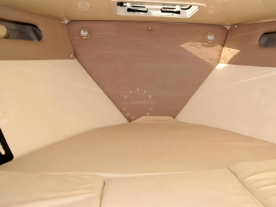 Interior of Eolo 650 motor boat with 1 cabins Croatia yacht charter