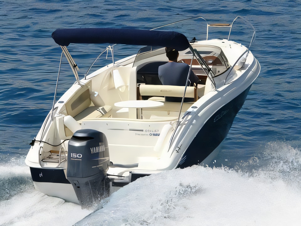Layout of Eolo 650 motor boat with 1 cabins Croatia yacht charter