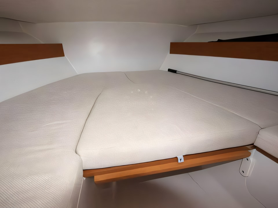 Interior of Jeanneau Cap Camarat 5.5WA S2 motor boat with 1 cabins Croatia yacht charter